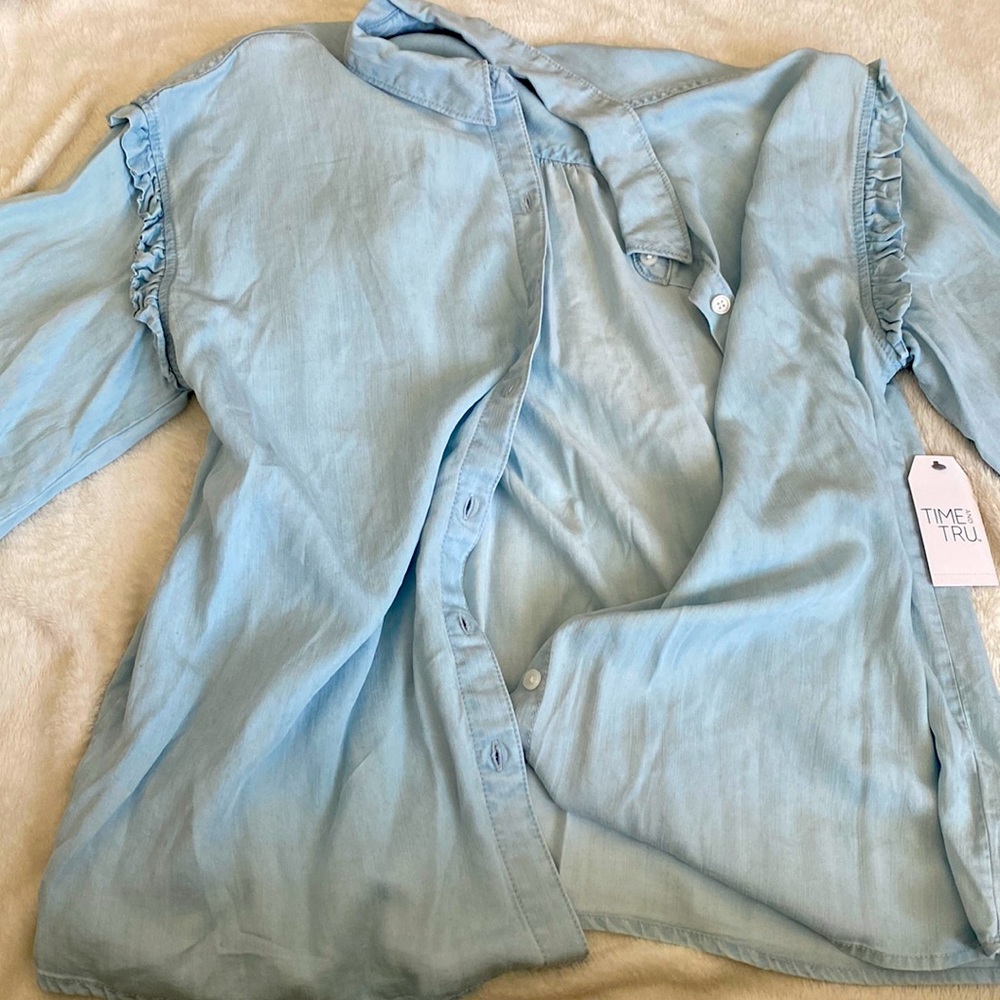 Time and Tru Light Blue Shirt